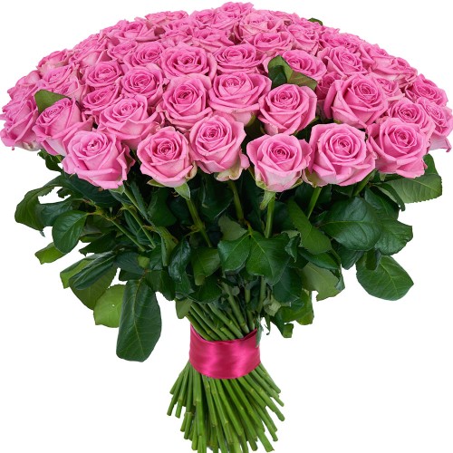 Купить на заказ Букет из 101 розовой розы с доставкой в Талгаре