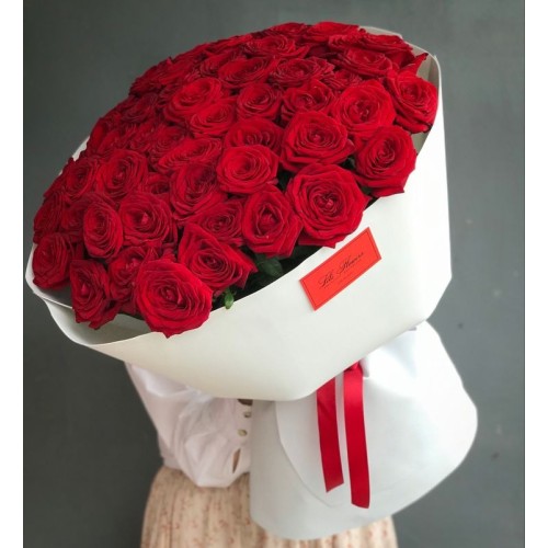 Купить на заказ Букет из 51 красной розы с доставкой в Талгаре