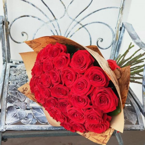 Купить на заказ Букет из 31 красной розы с доставкой в Талгаре